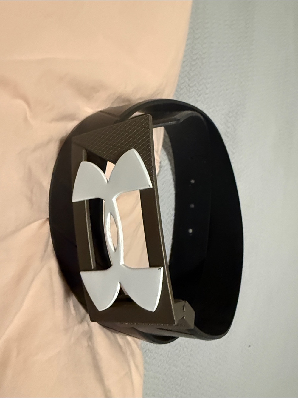 Under Armour Black Silicone Men's Logo Buckle Belt size 31